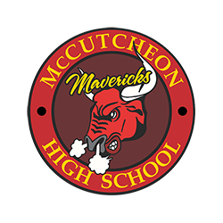 Red bull mascot with steam, "Mavericks" above head.