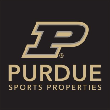 Gold and black letter P over "Purdue Sports Properties" text.